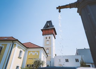 Wasserturm mit Geschichte des Wassers