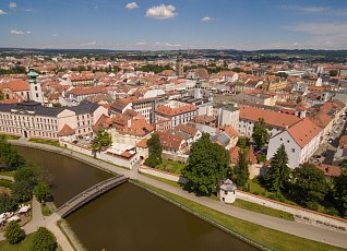 Parks rund um das Zentrum von Ceske Budejovice