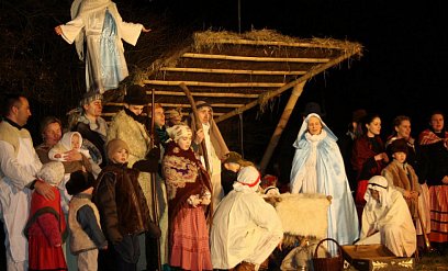 Live Nativity scene