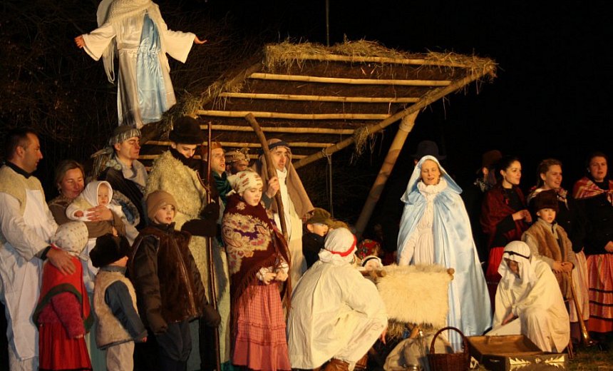 Live Nativity scene